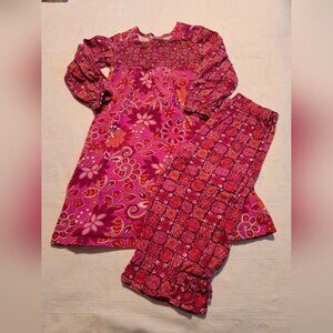 Hanna Andersson girls size 5 tunic with matching pants, play condition for age